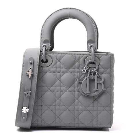lady dior bag gray